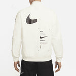 Nike Sportswear Swoosh Logo Print Sports Jacket Men's White DJ5368-110