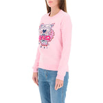 (WMNS) KENZO Alphabet Tiger Head Embroidered Pullover Long Sleeves Hoodie Pink F952SW7054XA-33