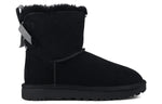 (WMNS) UGG Mini Continuity Bow Fleece Lined Black 1110705-BLK