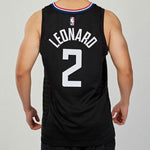 Air Jordan NBA Basketball Sports Jersey SW Fan Edition 20-21 Season Los Angeles Clippers Leonard 2 Black CV9480-011