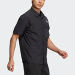 adidas Utl Ss Shirts Contrasting Colors Loose Sports Short Sleeve Shirt Black H13778