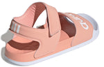 (WMNS) adidas Adilette Pink White Sandals 'Pink Blue' EE4109