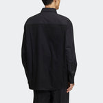 adidas originals Solid Color Splicing Casual Long Sleeves Shirt Black GT7306