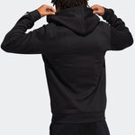 adidas Solid Color Zipper Hooded Jacket 'Black' DP5713
