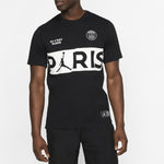 Air Jordan x PSG Crossover Paris Saint-Germain Short Sleeve 'Black White' BQ8390-010