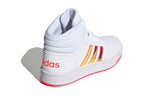 (GS) adidas Hoops 2.0 Mid J 'White Signal Pink' FW7610