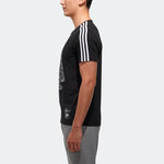 adidas neo M Sw Tee 5 Reflective Black Printing Round Neck Short Sleeve Black CV6998