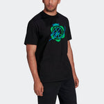 adidas originals Casual Round Neck Printing Short Sleeve Black HI3300