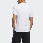 adidas M Gfx T Prime Solid Color Side Sports Stylish Round Neck Short Sleeve White FT2789
