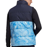 adidas Stand Collar Leisure Sports Windproof Warm Down Vest Men Hide Blue GE9983