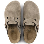 Birkenstock Boston Suede Leather Sandals 'Taupe' 0060461