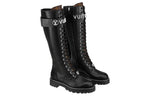 (WMNS) LOUIS VUITTON Territory Flat High Ranger Boots 'Black' 1A9H1K