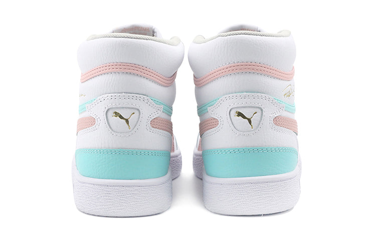 PUMA Ralph Sampson Mid K Mid-top Sneakers White/Pink/Blue 373810-03