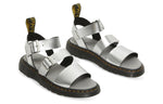 (WMNS) Dr. Martens Gryphon Sandals Silver 26670972
