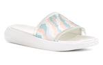 (WMNS) UGG Slide Cali Collage Slipper Rainbow Blue 1120001-PSTR