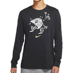 Men's Nike Training Athleisure Casual Sports Long Sleeves Round Neck Black T-Shirt DM5693-045