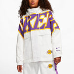 (WMNS) Nike x AMBUSH NBA Lakers Jacket 'Summit White Purple Yellow' DB1617-121