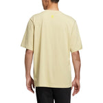 adidas neo Solid Color Alphabet Printing Round Neck Casual Short Sleeve Couple Style Yellow HS8841