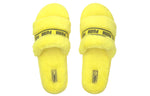 (WMNS) PUMA Fluff Slides 'Fluo Yellow' 384937-04