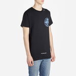 Men's Off-White Logo Printing Short Sleeve Black T-Shirt OMAA027R201850031088