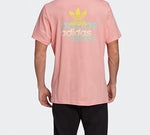 adidas originals Front Back Tee Sports Short Sleeve Pink FM3349