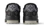 LOUIS VUITTON LV Trainer Sneakers 'Black Grey Denim Monogram' 1AC4ZB