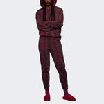 adidas x IVY PARK Crossover Full Print Snake Skin Printing Casual Sports Pants/Trousers/Joggers CHERRY Red HI1976