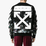 Off-White Galaxy Brushed Print Sweatshirt 'Black' OMBA003F176190309901