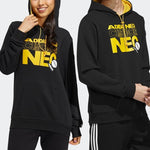 adidas neo Alphabet Printing Athleisure Casual Sports Unisex Black HD7096
