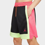 Air Jordan SS20 Basketball Colorblock Sports Shorts Black Red CW7080-654