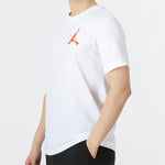 Men's Jordan Printing Logo Solid Color Round Neck Short Sleeve White T-Shirt DH8967-100