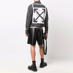 Off-White FW21 Denim Jacket Slim Fit Version Gray OMYE054F21DEN0030601