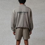 Fear of God Essentials FW20 Long Sleeve Polo Shirt 'Cement' FOG-FW20-360