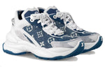 (WMNS) LOUIS VUITTON Run 55 Sneakers 'Denim Monogram with Grey White' 1AC27W