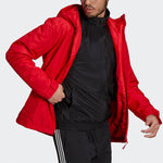 adidas Casual Sports Windproof Hooded Jacket Red GN3236