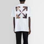 Off-White Printing Solid Color Short Sleeve White OMAA038S21JER0050101