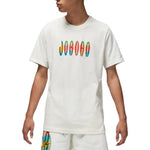 Air Jordan Solid Color Round Neck Pullover Brand Short Sleeve T-Shirt Men's White DQ7367-133