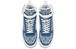 (WMNS) LOUIS VUITTON LV Boombox Monogram High-Top Sneakers Denim-Blue 1A8E3C