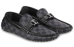 LOUIS VUITTON Hockenheim Moccasin Shoes 'Grey' 1A4OIF