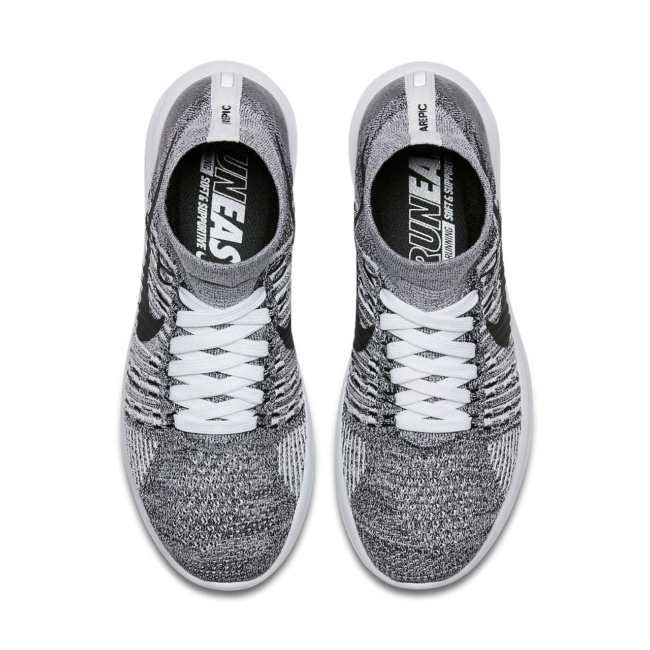 (WMNS) Nike Lunarepic Flykit 'White Black' 818677-101