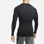 Men's Nike Pro Dri-fit Athleisure Casual Sports Round Neck Breathable Long Sleeves Black T-Shirt DD1991-010