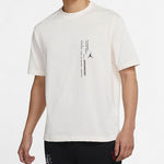 Air Jordan Solid Color Flying Man Logo Round Neck Short Sleeve White DM1419-901