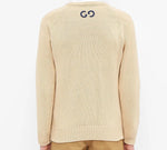 Gucci Retro Ribbed Knitted Sweater For Men Beige 614727-XKBA3-9166