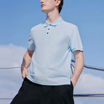 FILA Casual Single Color Short Sleeve PoloShirt Men's Blue F11M122101F-LB