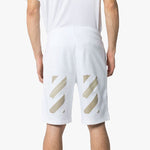 Off-White Logo Printing Sports Shorts White OMCI006R20E300020148