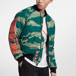 Air Jordan City Of Flight Printing Athleisure Casual Sports Stay Warm Jacket Camouflage Green AT9006-010