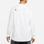 Men's Jordan Athleisure Casual Sports Breathable Printing Long Sleeves White T-Shirt DH8907-100