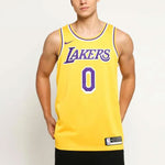 Nike Los Angeles Lakers Kyle Kuzma Swingmen Jersey Yellow AA7099-735