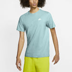 Nike MENS Sportswear Club Embroidered Small Hook Crew Neck Short Sleeve T-Shirt Green Light green AR4999-382