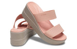 (WMNS) Crocs Brooklyn Lightweight Pale Pink Sandals 206219-6RL
